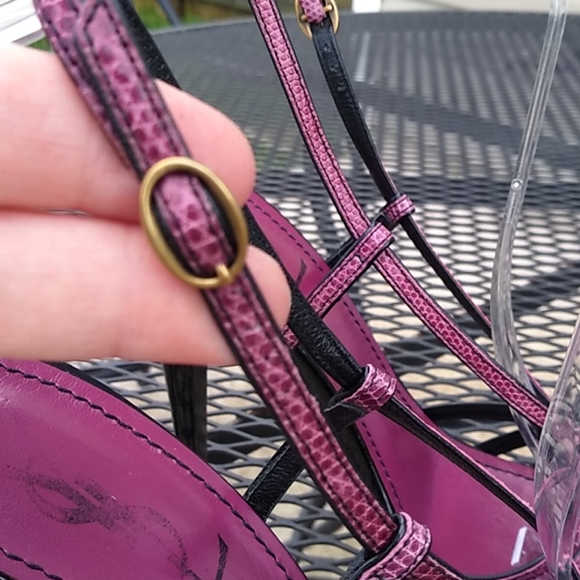 Yves Saint Laurent purple python mob wife core stilleto size 9.5 - Picture 7 of 15